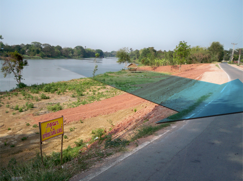 Land plot for sale is - cheap. Installed along the Mae Klong River, 081-8562618 ,084-9911918.