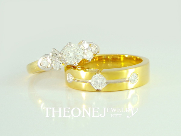 Diamond engagement ring, wedding ring, ring.