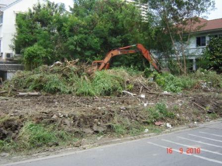 We are filling the land in Bangkok area