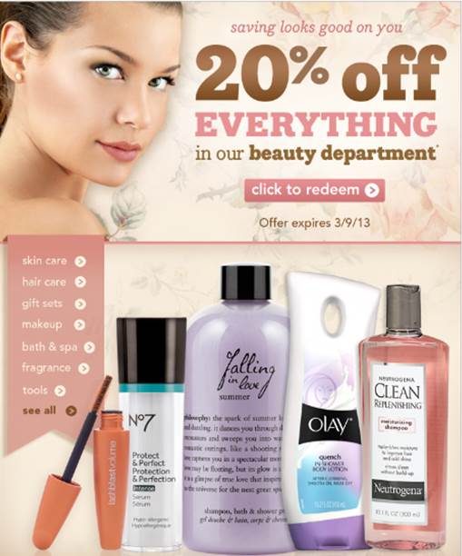 พรีออเดอร์ Coach Factory / Drugstore in Beauty ลดเพิ่ม 20% 