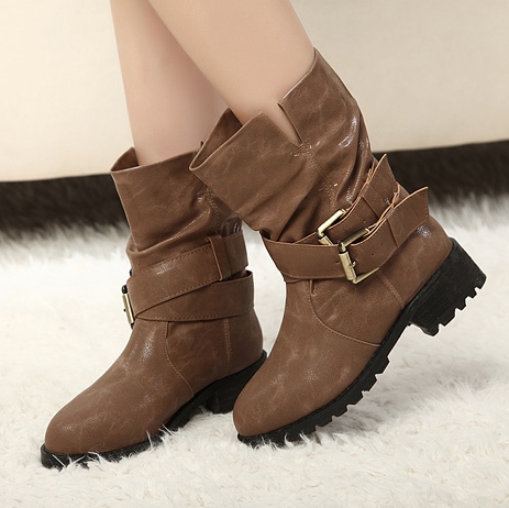   Flesh Moccasin Boots strap up the second line is black, brown size35-36-37-38-39 Code: 91 pf: L16572.