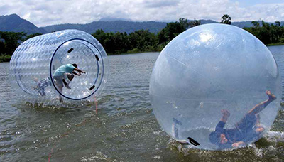 ขายลูกบอลน้ำ water walking ball ราคาถูก เครื่องเล่นทางน้ำบอลลูนน้ำ roller water ball