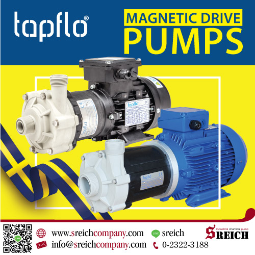 Magnetic Drive pumps CTM Tapflo ปั๊มเคมีขับเคลื่อนด้วยแม่เหล็ก           