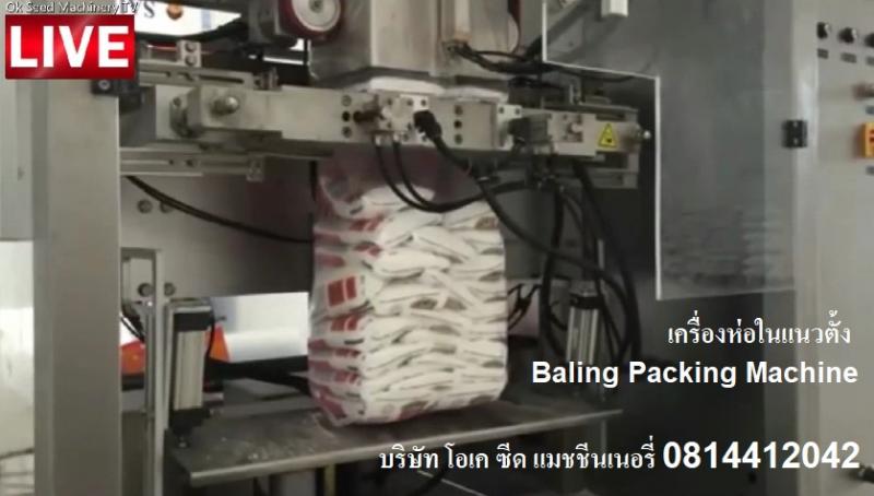 เครื่องบรรจุถุงเล็กในถุงใหญ่ เครื่องห่อในแนวตั้ง Baling Packing Machine 0814412042