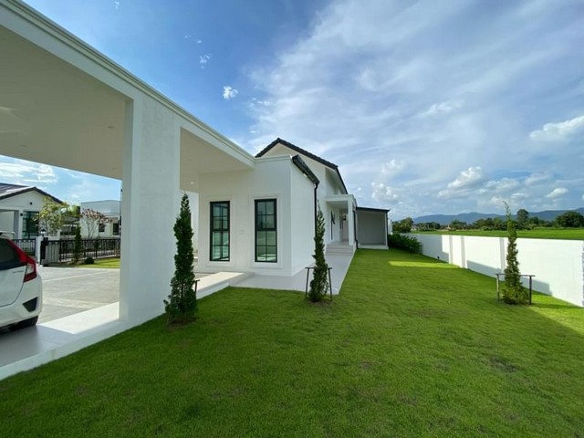 บ้านสวย วิวทุ่งนาแบบพาโนรามา ป่าเหมือด โซนสันทราย