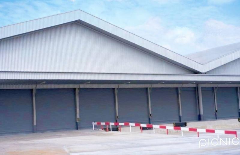 ให้เช่าโกดังสินค้าบ้านบึงชลบุรี ให้เช่าโกดังคลังสินค้า พื้นที่ขนาด 4,698 ตร.ม. พื้นที่เป็นสีส้มจุดขาว