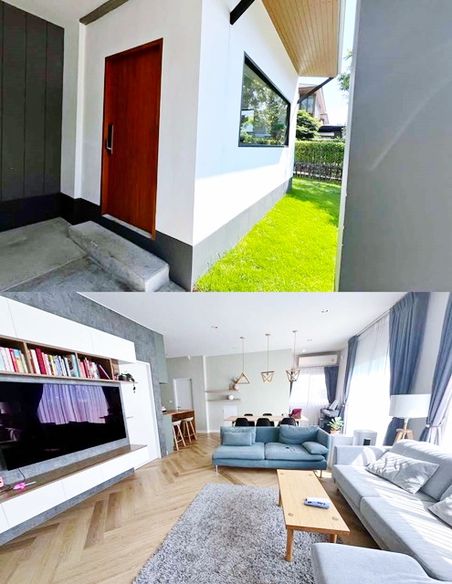 รร.นานาชาติแพนเอเชีย 3.0 กม. คฤหาสน์แสนสิริ 5 นอน ชาร์เตอร์  2 ชั้น  6 น้ำ จัดเต็มเฟอร์ 80 ตร.วา.. MRT ศรีนครินทร์ 38 2.5 กม.