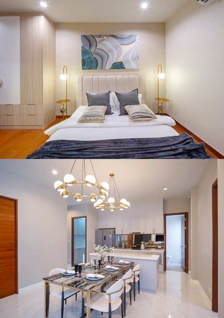 พร้อมสระว่ายน้ำ 80ตร.วา.พูลวิลล่าหรู 2 ชั้น  4 นอน หางดง รร.นานาชาติมอนเตสซอรี่ เชียงใหม่ 1.3 กม หรูหรา 5น้ำ เฟอร์บิวท์อินท์