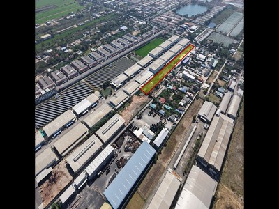 ขายที่ดิน 6 ไร่ ใกล้ถนน บางบัวทอง - สุพรรณบุรี ทางหลวง 340 เหมาะทำโรงงาน โกดัง คลังสินค้า หรือซื้อเก็บลงทุน!