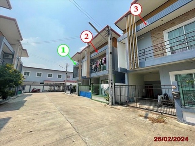 ขายทาวน์เฮ้าส์มือสองโครงการ สร้างสุข 2 อำเภอ ปลวกแดง จังหวัด ระยอง