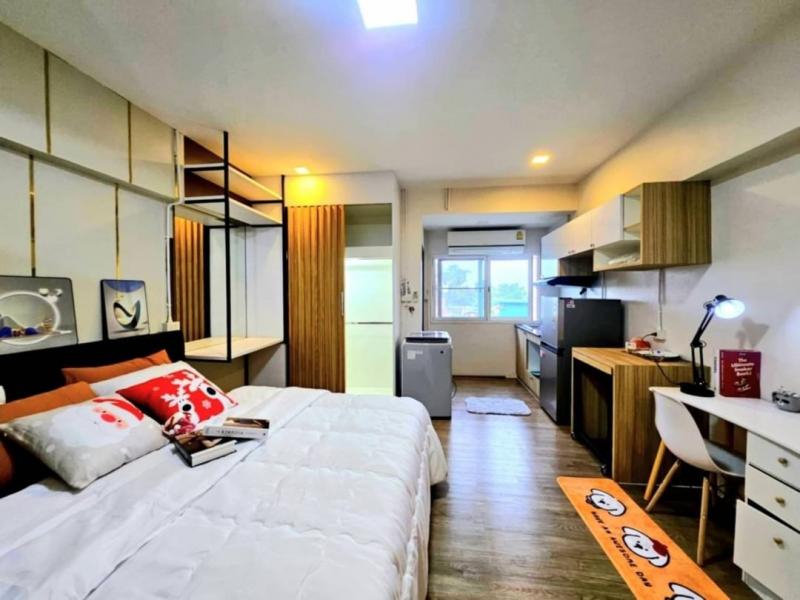 ให้เช่า 8,500/เดือน ขาย 1,050,000 บาท #พีพี คอนโด 29.5 ตรม. #เฟอร์นิเจอร์และเครื่องใช้ไฟฟ้าครบ #ซื้ออยู่เองหรือปล่อยเช่าได้ เข้าอยู่ได้เลย