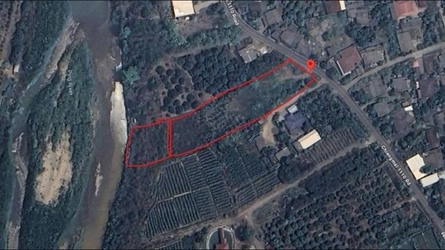 ที่ดินเปล่า ติดแม่น้ำปิง ใกล้แหล่งชุมชน แม่แฝก สันทราย