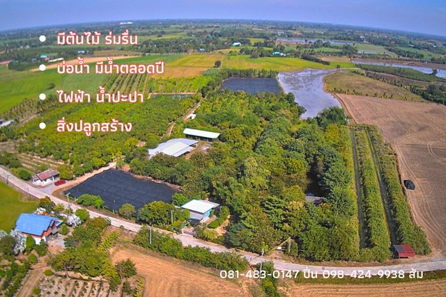 ที่ดิน 7 ไร่ 225 ตร.ว พร้อมโรงงานปุ๋ยอินทรีย์ มีสวนเกษตร มีบ่อน้ำ ต.ปลายนา อ.ศรีประจันต์ จ.สุพรรณบุรี