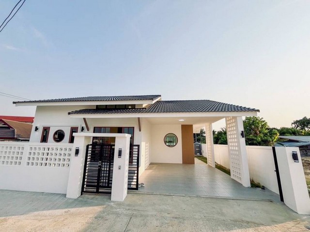 บ้านสร้างใหม่ชั้นเดียว สไตล์มูจิ บ้านแหวน หางดง         