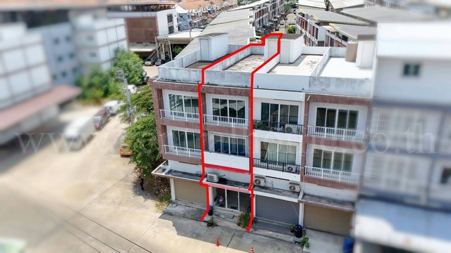 อาคารพาณิชย์ 3.5 ชั้น โครงการ มั่งมีแสนสุข - กัลปพฤกษ์ ราคาถูก