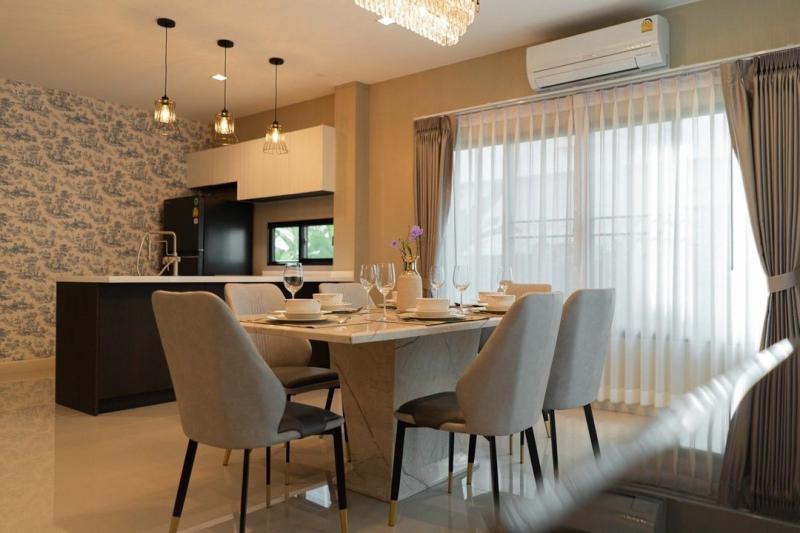 บ้านให้เช่า 70,000 บาท/เดือน 93 ตรว. บ้านหรู #ตกแต่งครบ #โมเดิร์น #สไตล์ล้านนา ใน #เศรษฐสิริ #สันทราย #พร้อมเข้าอยู่