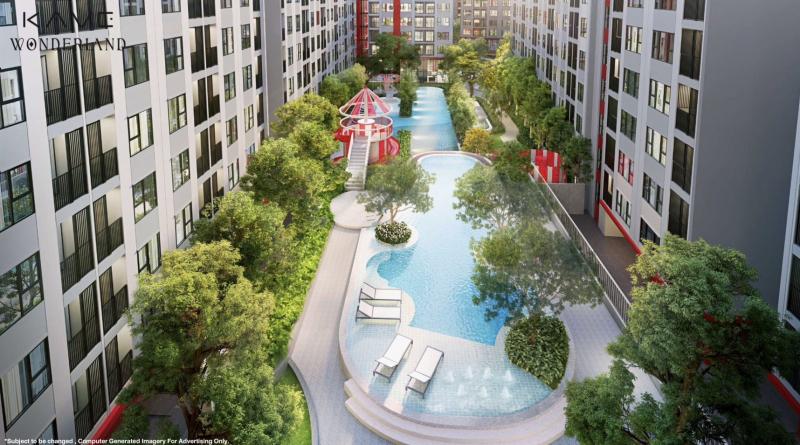 ขายดาวน์ Kave Wonderland ตึก C ชั้น 6 วิวสระ คอนโด PET FRIENDLY แห่งแรกตรงข้าม ม.ธรรมศาสตร์ รังสิต