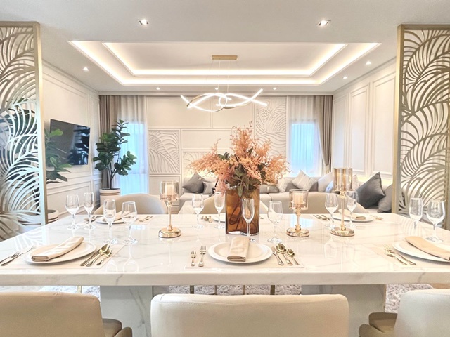 ให้เช่าคฤหาสน์ 2 ชั้น ใหญ่สุดหรู 90ตร.วา เมกา บางนา 900ม. The CITY MRT ศรีลาซาล 4.4 กม. 420ตร.ม Modern Luxury 5นอน 6น้ำ จัดเต็มเฟอร์