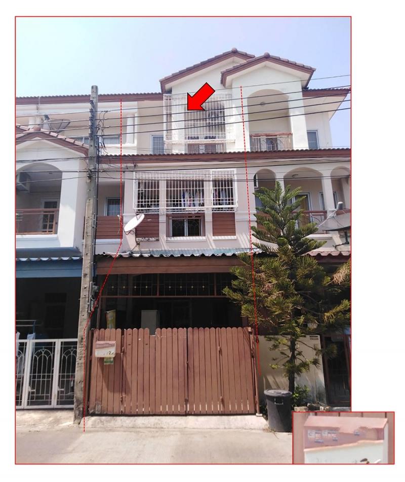 ขายทาวน์เฮ้าส์มือสอง เขตประเวศ กรุงเทพมหานคร โครงการ เดอะ บัลโคนี่ โฮม