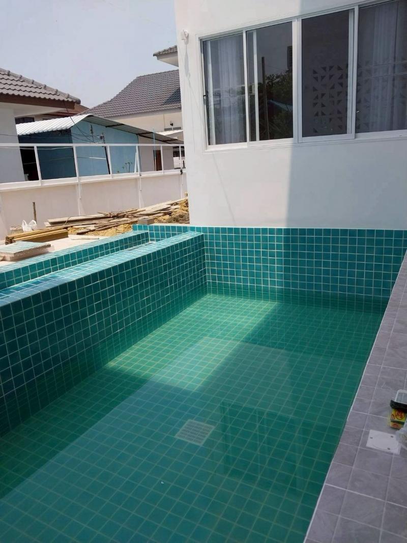 บ้านพูลวิลล่าสร้างใหม่ ให้เช่า/ขาย 12 ล้าน 112 ตรว. หนองผึ้ง สารภี สร้างด้วยวัสดุอย่างดี ป้องกันแผ่นดินไหว (แล้วเสร็จ 20 เม.ย. นี้)