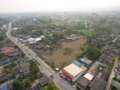 ทำเลค้าขายได้ตลอด! แปลงใหญ่สุดท้ายติดถนนแม่จัน-ฝาง อำเภอแม่สาว!! ขายที่ดิน 4-1-36.2 ไร่ ใจกลางแหล่งชุมชน อำเภอแม่อาย เชียงใหม่