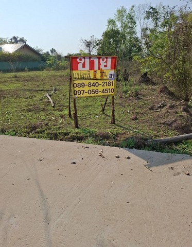 ขายที่ดินสวยติดถนนใกล้หนองกอมเกาะ 200 ตร.วา  เหมาะสร้างบ้านพักอาศัย  เมืองหนองคาย   ZP167