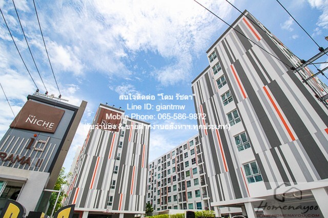   Condominium Niche ID Rama 2 30square meter 1 BEDROOM 1300000 BAHT ไม่ไกลจาก รถไฟฟ้า BTS วุฒากาศ NICE