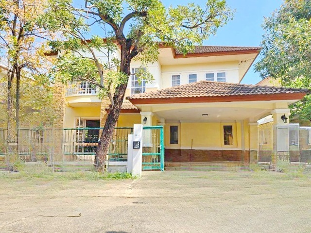 เฟอร์ครบ พระราม 9 อ่อนนุช  สุวรรณภูมิ  ตลาดนำชัย 2.5 กม ให้เช่าบ้านเดี่ยว 2 ชั้น 62ตร.วา. 4นอน 242ตร.ม. APLบ้านทับช้าง 300 ม. 