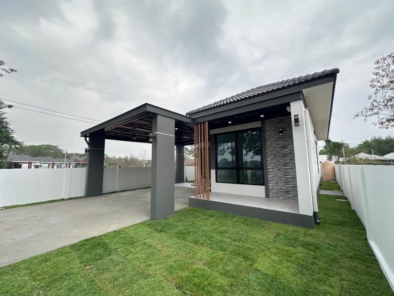 ราคาเริ่มต้นที่ 2.15 ล้าน 55-55.2 ตรว. #โซนสันกำแพง บ้านสร้างใหม่ ชั้นเดียว #สไตล์โมเดิร์น เนื้อที่กว้าง #ใกล้ข่วงสันกำแพง