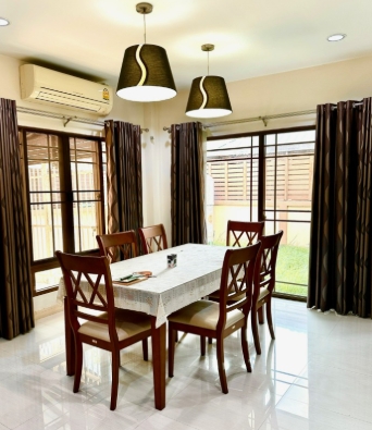 ให้เช่าบ้านเดี่ยว เศรษฐสิริ วงแหวน-สุขาภิบาล 2 มีเฟอร์พร้อมอยู่