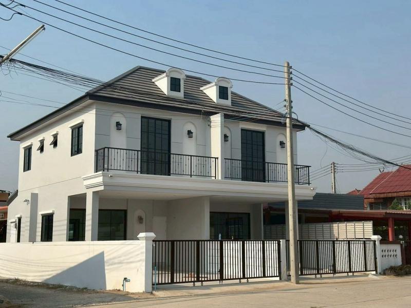 โซนท่าวังตาล #สารภี ขาย 2.39 ล้าน/หลัง 30 ตรว. บ้านแฝด 2 ชั้น #สไตล์Colonial #บ้านสร้างใหม่ พร้อมเข้าอยู่ #ใกล้สนามบิน #น้ำไม่ท่วม