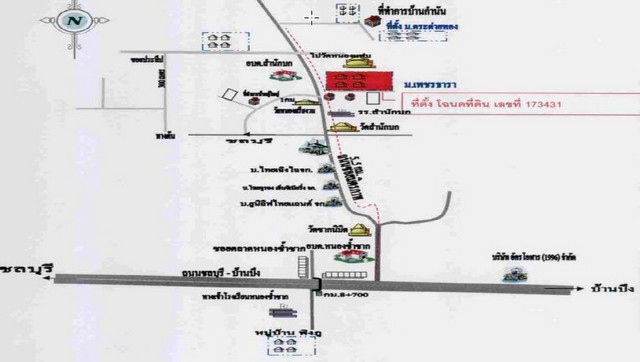 ขายทาน์เฮ่้าส์ 2 ชั้นโครงการเพชรธารา ตำบลสำนักบก อำเภอเมืองชลบุรี ชลบุรี