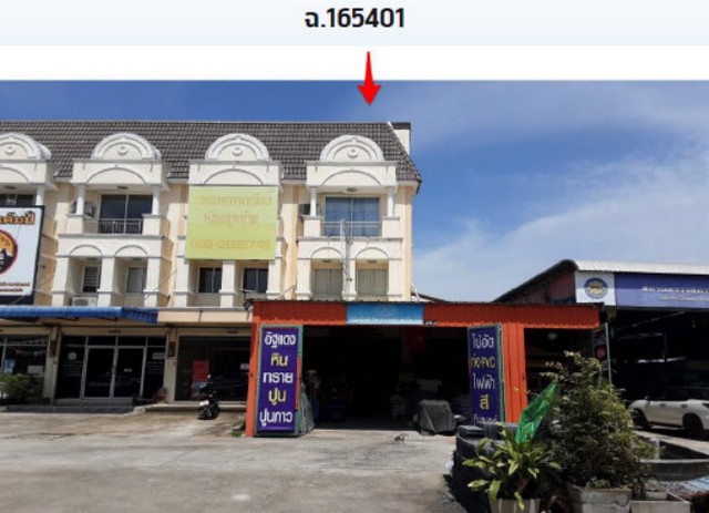 ขายอาคารพาณิชย์ 3 ชั้นโครงการบ้านพิมพาภรณ์ สุขุมวิท อำเภอเมืองชลบุรี