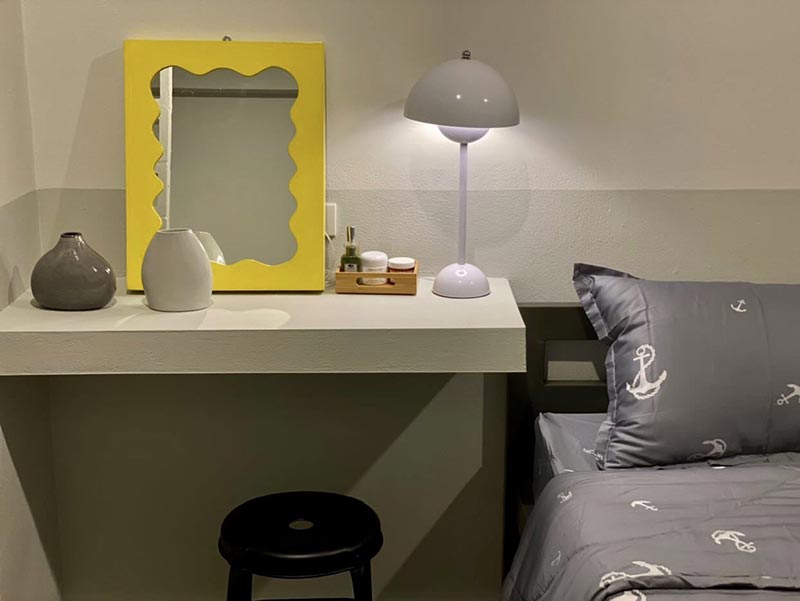 หอพักใหม่ ใกล้ ม.มหิดล ศาลายา นครปฐม PJ Bed Station อพาร์ทเม้นท์ใหม่ ห้องพักน่าอยู่ พุทธมลฑล ห้องแอร์ เฟอร์ครบ ฟรี Wifi