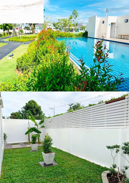 บ้านเดี่ยว 2 ชั้นรร.นานาชาติหัวหิน 7.0 กม.พร้อมเฟอร์ ตลาดหนองขอน  หลังมุม 3นอน 3น้ำ 54ตร.วา. 254ตร.ม.  PTT Station ปตท.หินเหล็กไฟ 450ม.