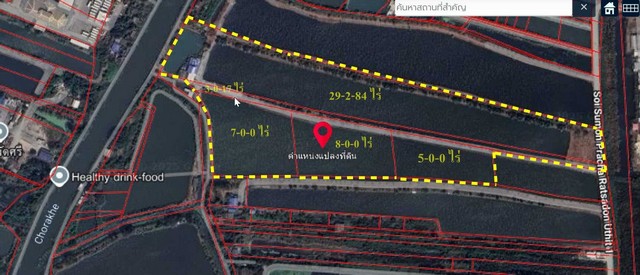ขายที่ดินเปล่า แปลงใหญ่ เนื้อที่ 52-3-1 ไร่ ต.ศีรษะจรเข้น้อย อ.บางพลี จ.สมุทรปราการ