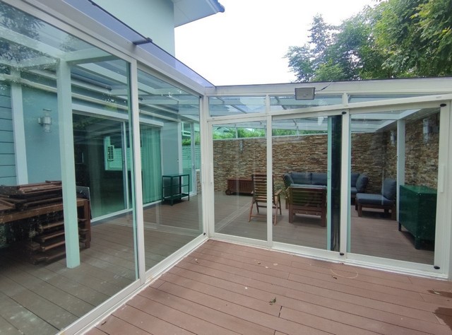 LVPU53150 ให้เช่า บ้านเดี่ยว บุราสิริ ปัญญาอินทรา Burasiri Panyaindra บ้านสไตล์ยุโรป New England Colonial หมู่บ้านอยู่ตรงข้ามห้างแม็คโคร