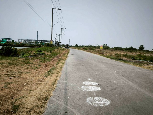 ขายที่ดิน 3-2-21ไร่  ใกล้แก้มลิง  ถ.เจษฎาวิถี   โคกขาม เมืองสมุทรสาคร  ZW559