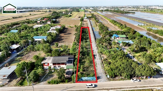 ที่ดินเปล่า 1-2-76 ไร่ ทวีวัฒนา - ไทรน้อย แปลงมุม ถมแล้ว