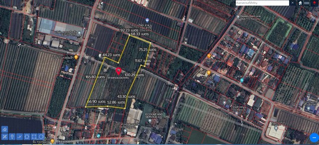 ขายที่เปล่าติดถนนดอนไก่ดี สมุทรสาคร หน้ากว้างติดถนน 70 เมตร