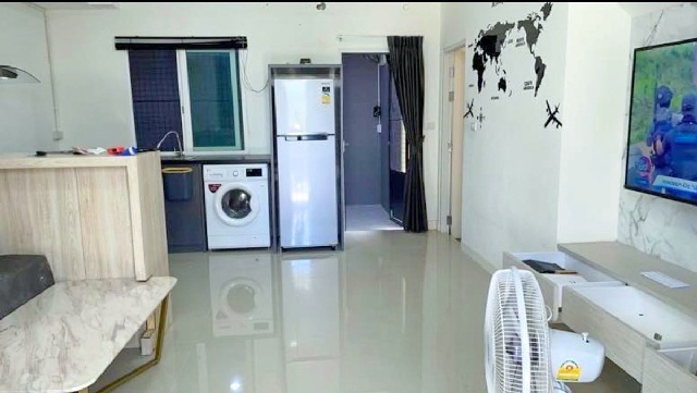 รามอินทรา 115-119 3นอน 2 น้ำ ให้เช่าทาวน์โฮม 2 ชั้น 19 ตร.วา.MRT บางชัน 800 ม.155 ตร.ม.เทคนิคมีนบุรี 2 กม  รพ.เสรีรักษ์ 1.7 กม.