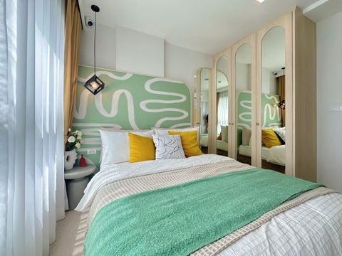 ID :  Sub1327 ประกาศ-ขายดาวน์ Condominium Dcondo Calm Ramkhamhaeng 40  34 SQ.M. 1 นอน 1 BATHROOM ใกล้กับ ติดMRT สายสีส้มและสีเหลือง   ทำเลดี 