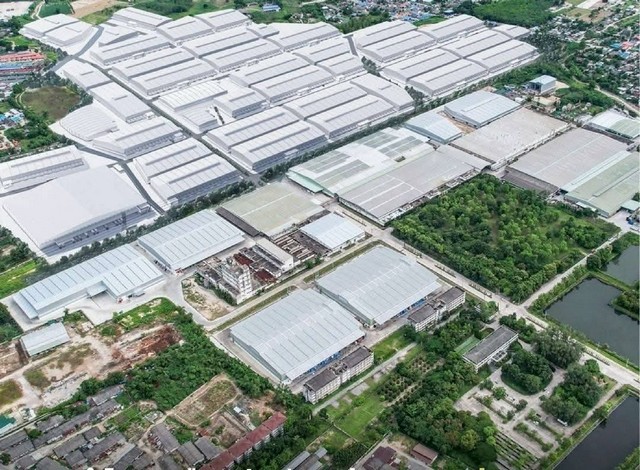 ให้เช่าโรงงานคลังสินค้า พร้อมออฟฟิศพื้นที่ขนาด 2,132 ตร.ม.  พื้นที่สีม่วงลาย  สามารถขอ รง.4 ได้