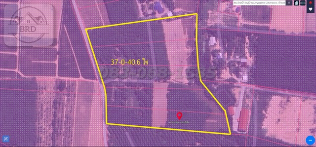 ขายที่ดินสี่ม่วงลายสร้างโรงงาน เขาคันทรง เนื้อที่ 37-0- 40.6 ไร่  ขายไร่ละ 3 ล้าน  ศรีราชา ชลบุรี 