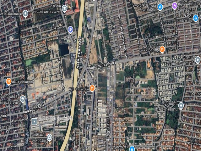 T25-262 ขายที่ดินถมแล้ว ขนาด 1 ไร่ ย่าน 5 แยกวัชรพล ใกล้ตลาดถนอมมิตร ถมปรับพื้นที่เรียบร้อย สูงเสมอถนน