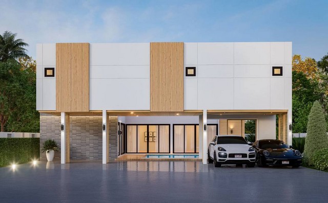 บ้านพูลวิลล่า2ชั้น ทำเลดี ถนนข้าวหลาม ห่างจากหาดบางแสนเพียง 1นาที _____________________________