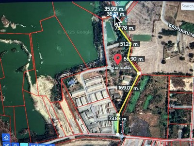 ที่ดินถมแล้ว ติดถนนสาธารณะ รองรับ EEC ระบบน้ำไฟพร้อม ขายที่ดินสีเหลือง ติดถนนเทศบาล 3 ขนาด 34.105 ไร่ มีแหล่งน้ำบาดาล