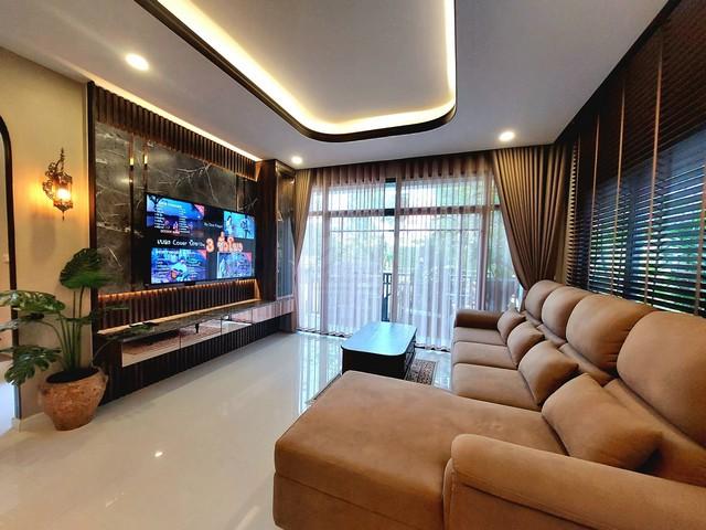 P713ให้เช่า ขาย บ้านเดี่ยว โครงการใหม่ แกรนด์บริทาเนีย Grand Britania พระราม 9 - กรุงเทพกรีฑา ตกแต่งเหมาะอยู่อาศัย ถนนพัฒนาชนบท 3