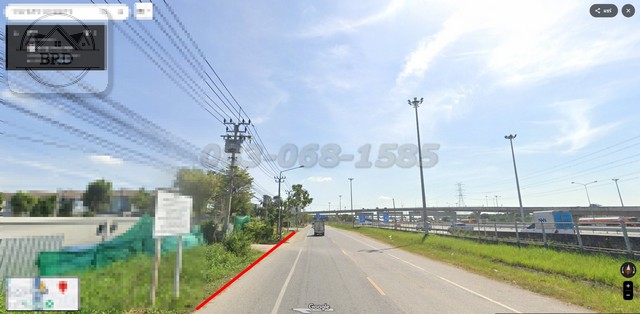 ขายที่ดินติดถนนคู่ขนานมอเตอร์เวย์  เนื้อที่ 9-0-42 ไร่ ไร่ ขายไร่ละ 22 ล้านบาท สะพานสูง กรุงเทพฯ