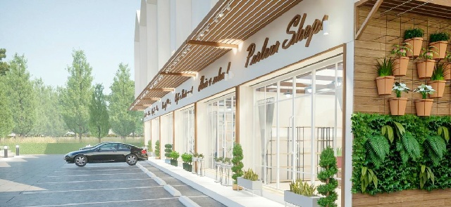 คุ้มเกล้า รร.สาธิตนานาชาติ สจล. 7.3 กม. ตลาดนครฉลองกรุง 2.1 กม. APL ลาดกระบัง 8.3 กม.ให้เช่าอาคารพาณิชย์ 3 ชั้น ทันสมัย 20ตร.วา.222 ตร.ม.  